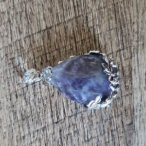 Silver and Purple Pendant